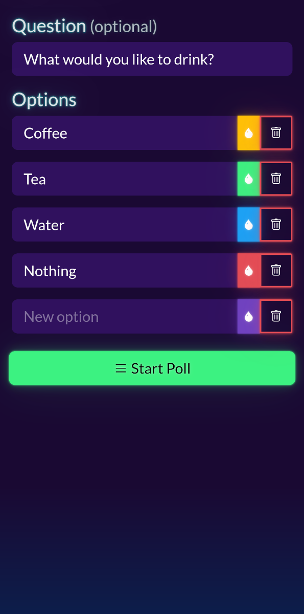 Set your options